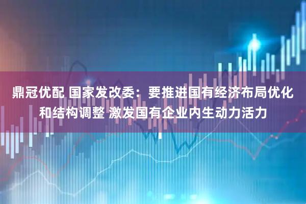 鼎冠优配 国家发改委:要推进国有经济布局优化和结构调整 激发国有企业内生动力活力